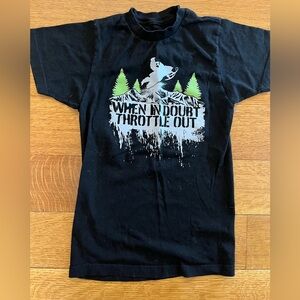Snowmobile tee shirt youth small